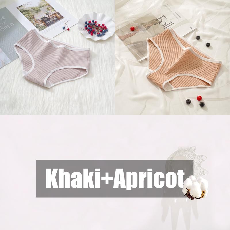 2 шт./компл. женские хлопковые вафельные сетчатые трусики модные однотонные трусы с низкой талией женское нижнее белье в корейском стиле мягкое дышащее нижнее белье