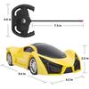 Remote Control Car, 1/16 Scale High Speed Racing Toy Vehicle, Yellow Electric Sports Toy Car with LED Headlight,  Birthday Toy Gifts for Boys Kids