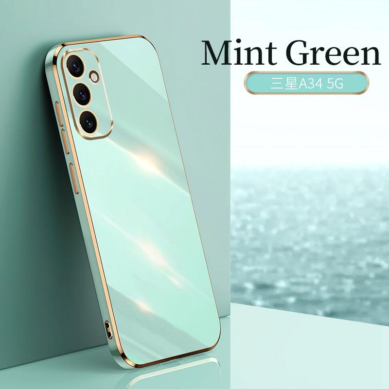 For Samsung Galaxy A34 A14 A22 5G Case Protective Electroplating Shockproof Galaxy M32 A13 A22 4G Case Cover Silicone TPU Soft