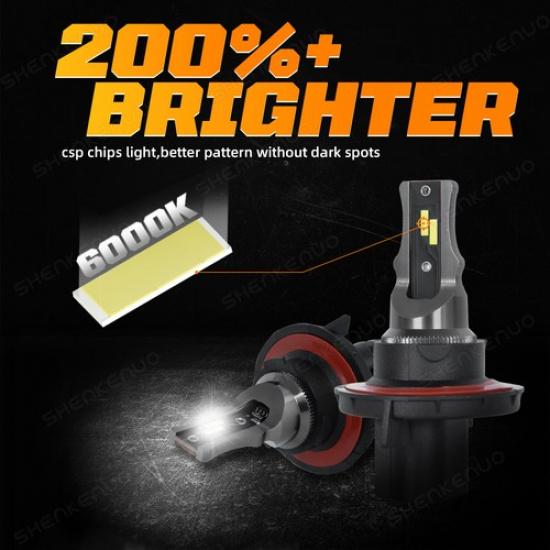 For Nissan NV200 2013-2021 H13 9008 LED Headlight KIT 6000K High Low Beam Bulbs
