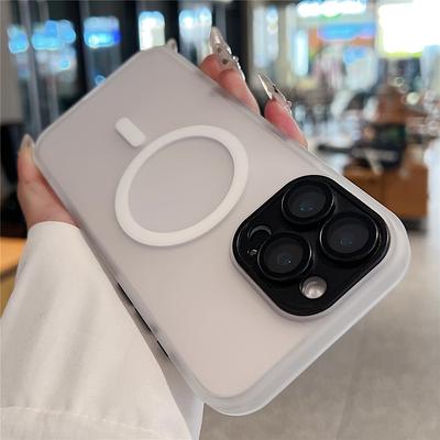 Магнитный матовый полупрозрачный противоударный чехол Magsafe для iPhone 11 12 Pro Max 12 Mini 11Pro 12Pro Max чехол для беспроводной зарядки