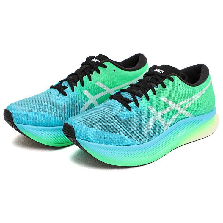 Asics Metaspeed Sky Carbon Plate Racing Comfortable Low-Top Marathon Training Long-Distance Running Shoes Men Sneaker Blue Green 1011B215-001