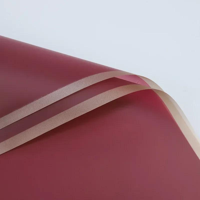 20 листов упаковочной бумаги для цветов с золотой каймой и розами в корейском стиле, полупрозрачная подарочная упаковка для флористических букетов, упаковочный материал