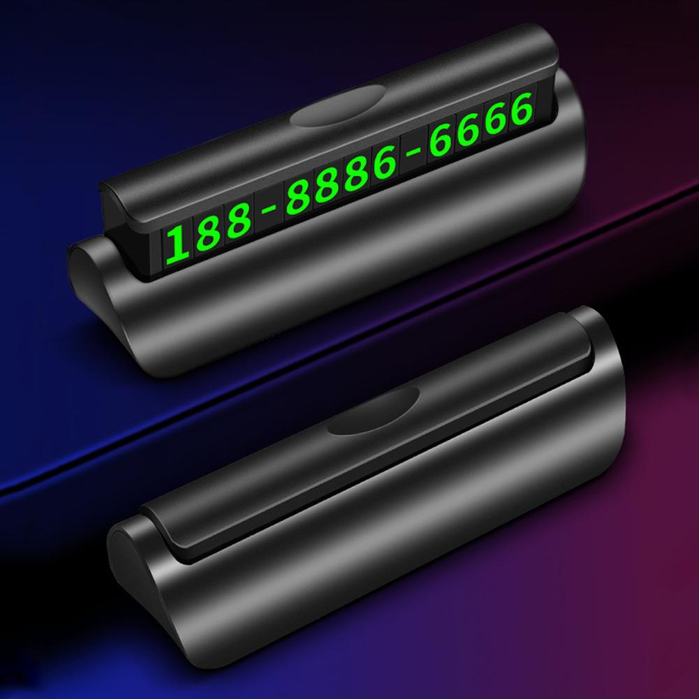 Скрытый светящийся автомобильный номерной знак, автомобильная наклейка, ночник, номер телефона в автомобиле для стайлинга автомобилей, временная парковочная карта