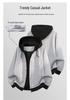 Unisex Trendy Hooded Faux Two-Piece Jacket for Youthful Style