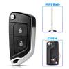 KEYYOU With Cutting Service Modified Flip Key For Peugeot 306 407 Partner For Citroen C2 C4 C5 C6 C8 Berlingo Car Key Shell Case