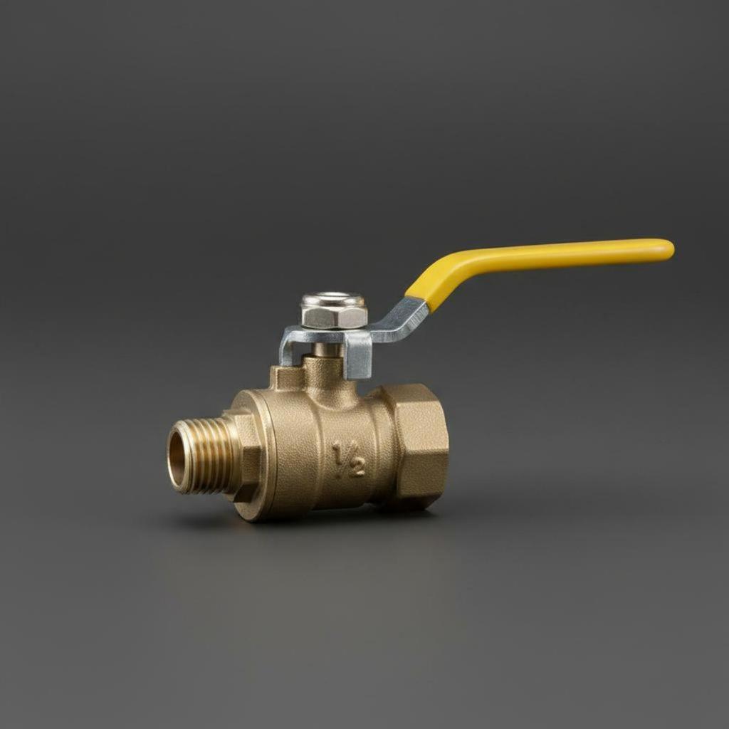 6xCompressor Drain Control Fitting Brass Air Easy to Turn Handle for Workshop 2pt