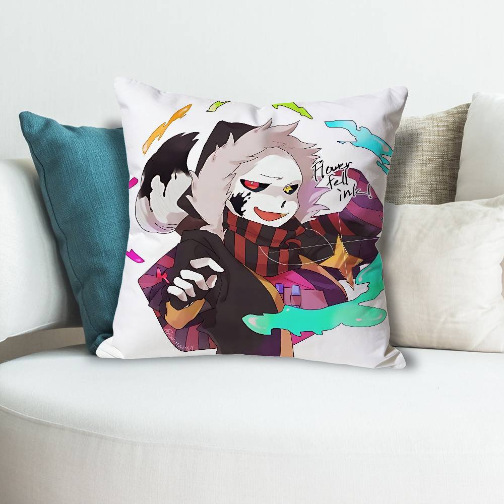 Fell Ink SSans UUndertales AU Celebrity Merchandise AllMatch Printed Pillow Case Sofa Car Office Room Decoration Protector