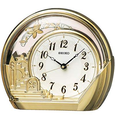 Настольные часы Golden Gloss Корпус Размер: 18,4 x 21,2 x 7,5 см Аналоговый декоративный маятник PW428G