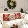 Рождественские и новогодние украшения наволочка Рождественская палочка Снеговик наволочка диванная подушка комплект комната украшение для дома подарок