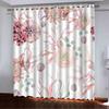 Floral Floral Printing And Painting Series High Density Blackout Curtain 3D Digital Printing