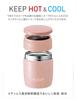 Asvel Lantus Stainless Steel Insulated Soup Medium SR300 A3218 Bottle, (300ml), Pink,