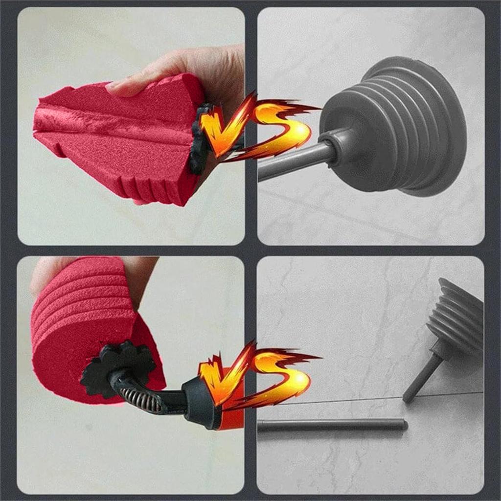 High Pressure Toilet Unblock One Shot Toilet Pipe Plunger, Upgraded Toilet Plunger Kit High Pressure Clog Remover Plumbing Tool