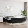 3144532 vidaXL Divan Bed with Mattress Black 160x200 Cm Fabric