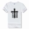 With God t shirt God Jesus Cross Bible Cotton Print T Shirt fashion Short Sleeve Casual T-shirt