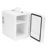 Mini Skincare Fridge with LED Mirror 3 Levels Dimmable 6L Cooler Warmer Portable Handle Makeup