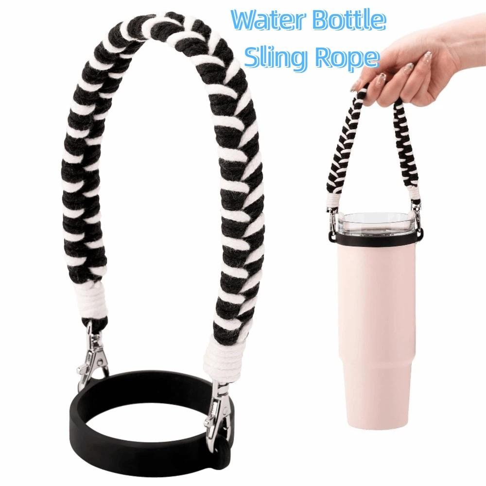 Detachable Water Bottle Lanyard Stretchable Water Bottle Handle Strap Walking