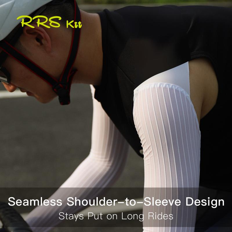 Rrskit Summer Cycling Long Sleeve Quick Dry Breathable Antimicrobial Sleeve Reduces Wind Resistance Professional Competitive