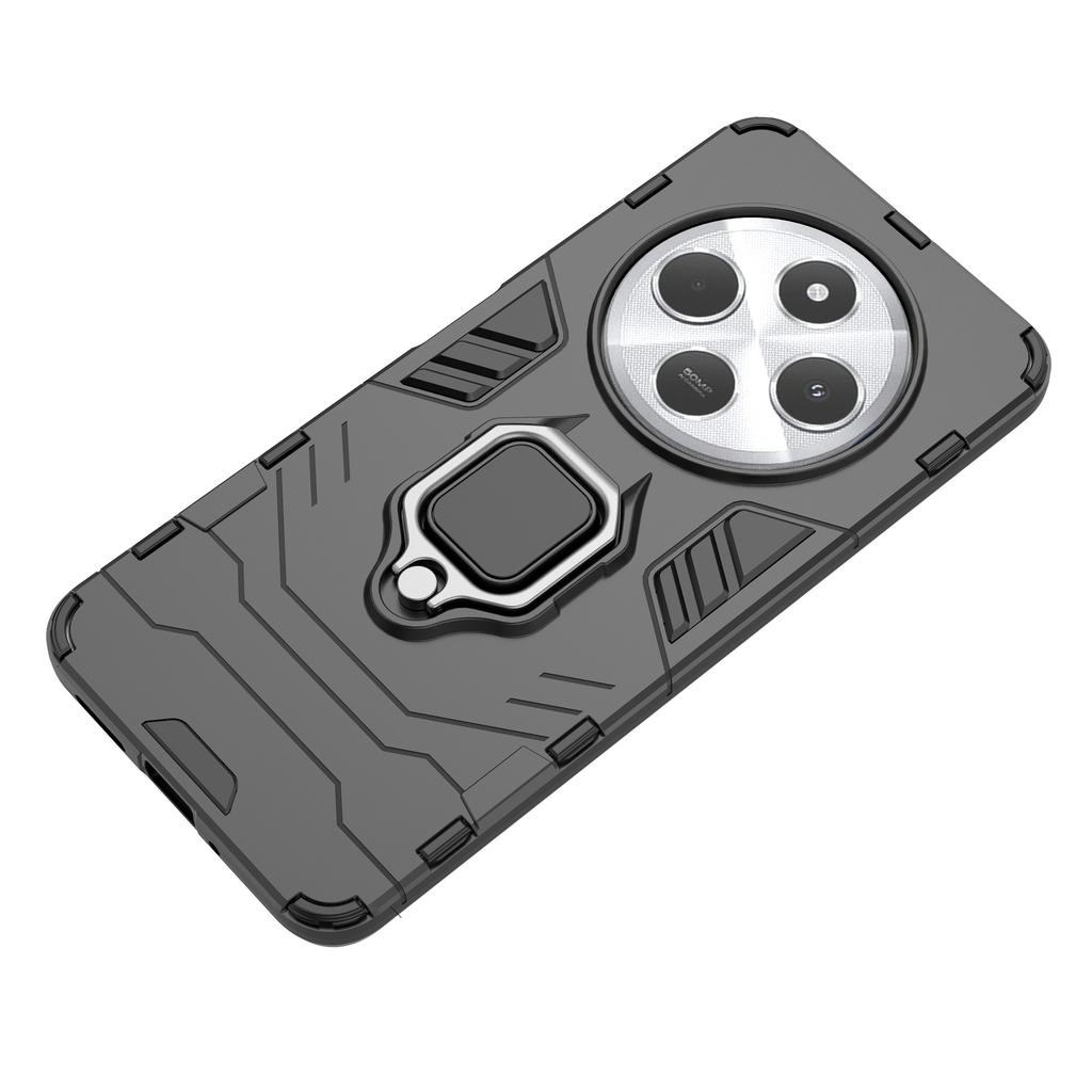 For Xiaomi Poco C75 4G/Redmi 14R 5G/14C 4G Case PC+TPU Protective Phone Cover with Ring Kickstand