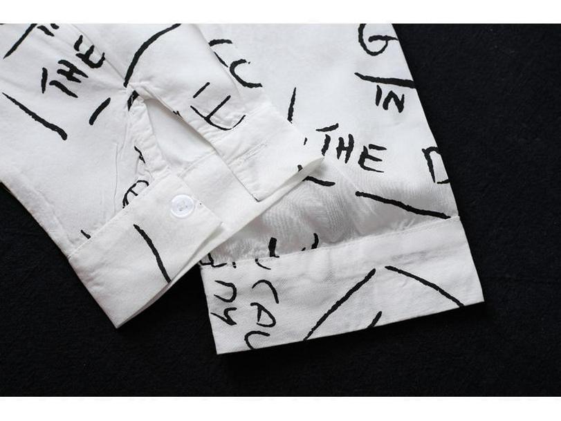 Женская летняя кардиган-рубашка с длинным рукавом и принтом букв - Защита от солнца Пляжная одежда 2024