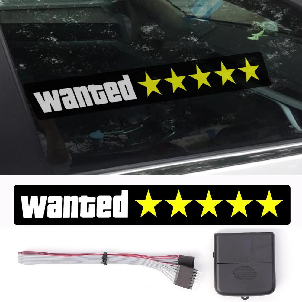 Электрический светодиодный стикер для автомобиля «Требуется пятиконечная звезда» El Cold Light Car Sticker Auto Moto Led Light-Emitting Signs Car Decals