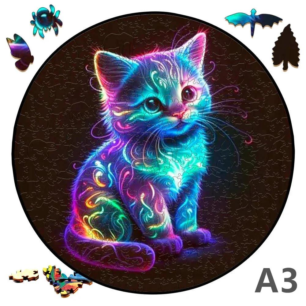 150 шт. Деревянная головоломка с животными для взрослых и детей A3 A5 3D Деревянные поделки своими руками Фигурные Рождественские подарки Деревянная коробка с пазлами