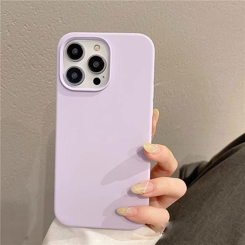 Серо-черный жидкий полностью силиконовый чехол, совместимый для IPhone 14 13 12 11Pro Max X XR XS Max 6 6S 7 8 Plus, мягкий защитный чехол с флокировкой