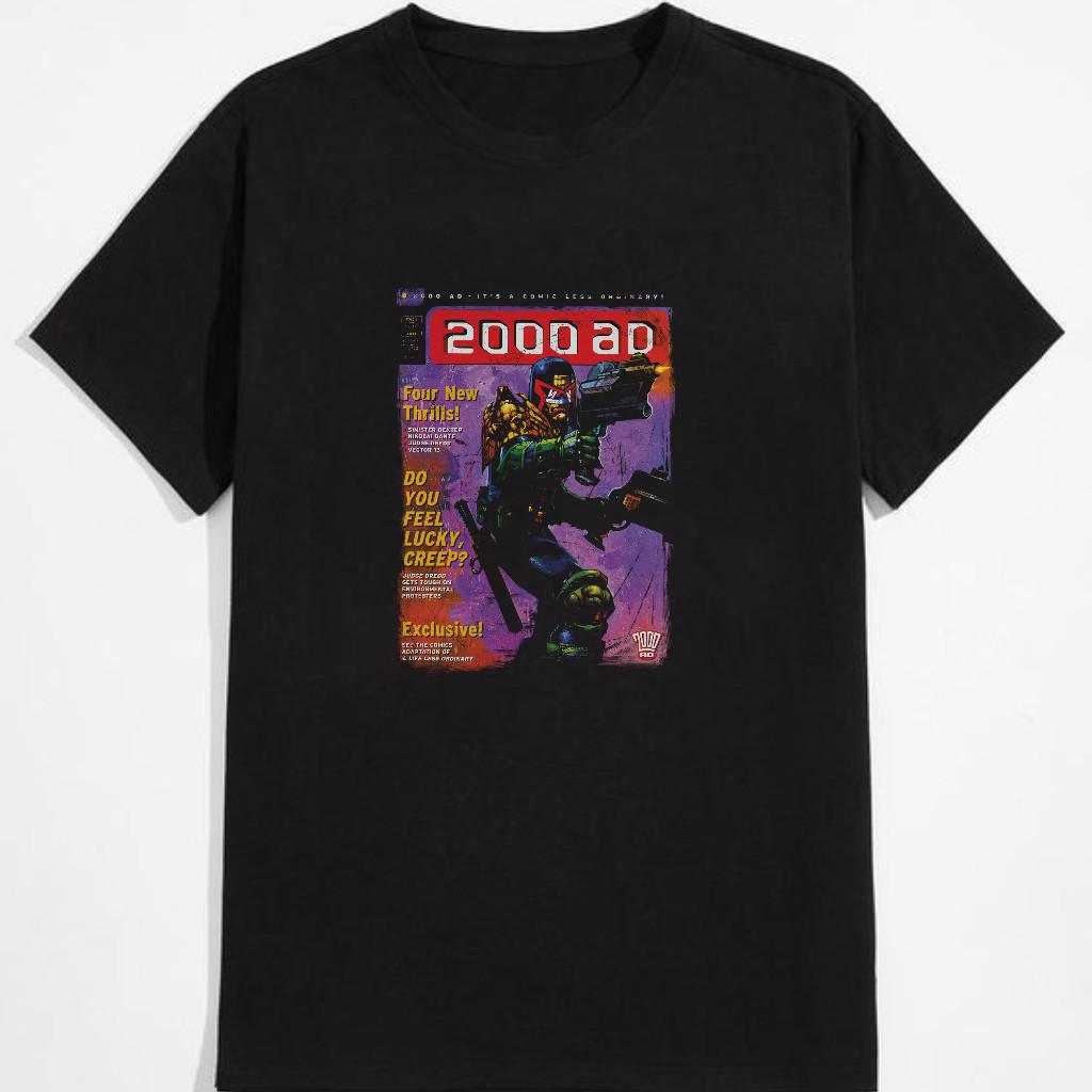 Judge dredd 1067 comic book cover tshirt licensed black tee