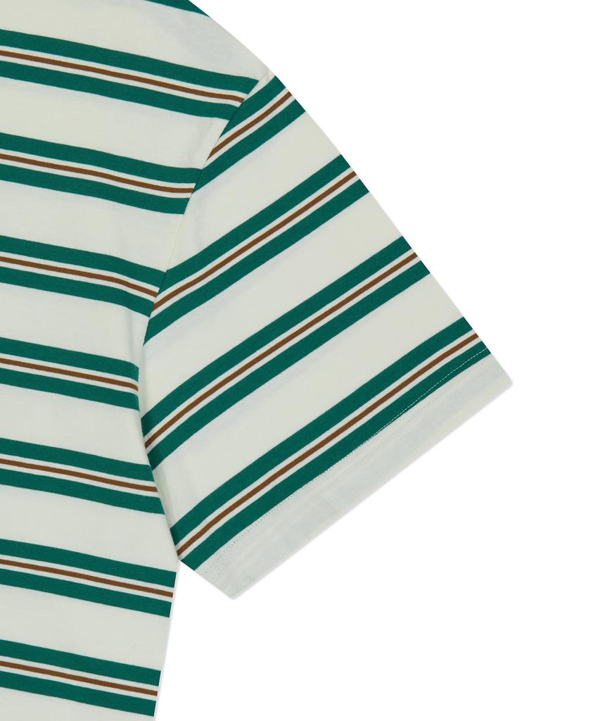 WACKY WILLY Multi-Stripe Short Sleeve T-Shirt Green