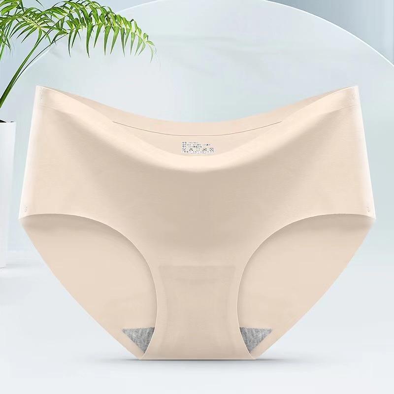 Ice Silk Underwear Seamless Panties Women Intimate Briefs Girls Plus Size Underpants Multiple Color Options Female Lingerie
