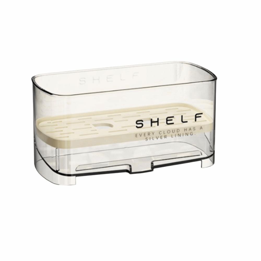 Прозрачная подставка для тряпок для кухонной раковины со сливным поддоном, подставка для слива губок, кухонные принадлежности