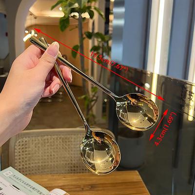 Нержавеющая сталь большая квадратная ложка с плоским дном половник для десерта мороженого, кухонная посуда