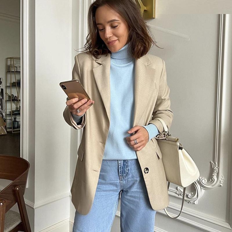 Женские модные толстовки с длинным рукавом, топы, свободные толстовки, свитера с высоким воротом, осенние свитера с высоким воротом