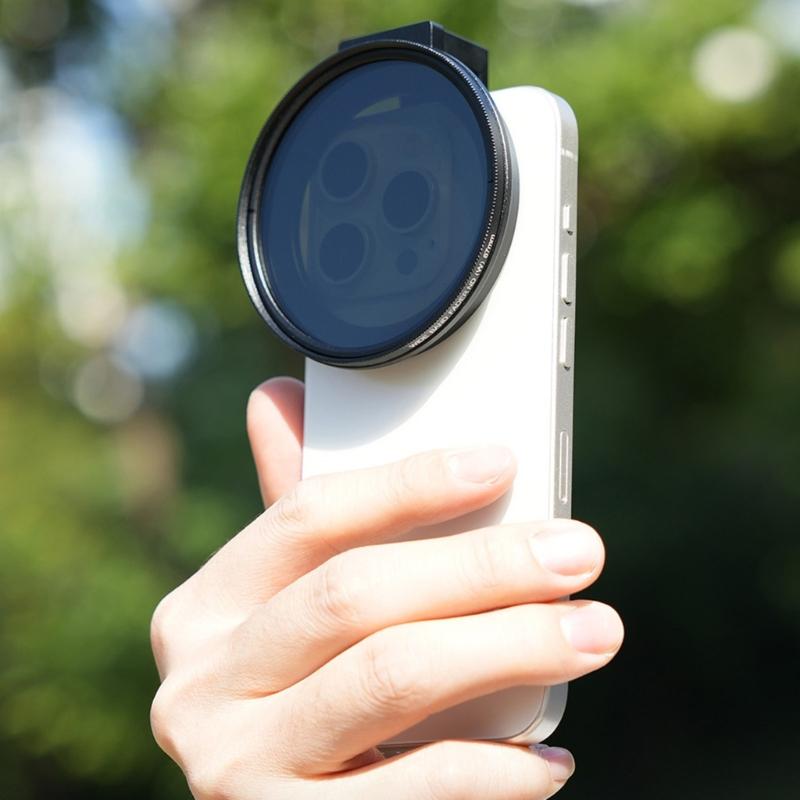 Versatile 67mm Mobile Lens Filter Mount Smartphone Filter Bracket Action Camera Accessories Suitable for Phone 14/15