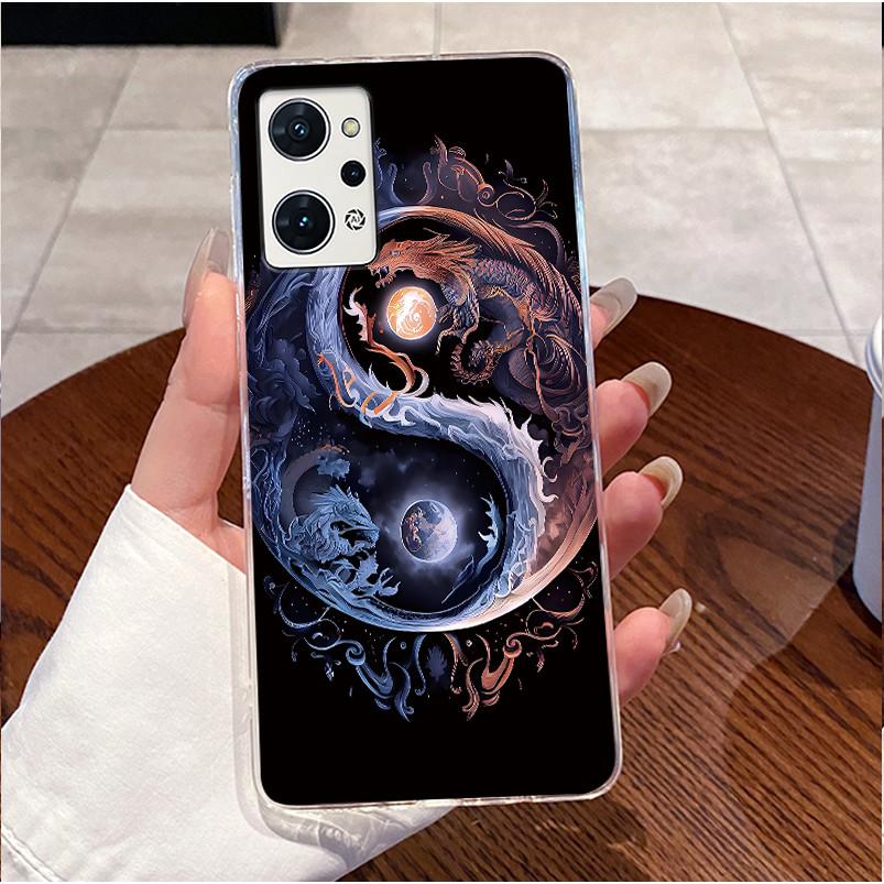 Чехол с рисунком панды для OPPO Reno 7A 9A (A201OP) Прозрачный Мягкий Чехол Смешной Милый Печатный Силиконовый Ударопрочный Чехол
