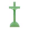 Glowing Catholic Cross Decoration Resin Catholic Symbol Statue Crucifix Light Up Pendant