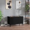 VidaXL Record Cabinet Black 74.5x38x48 Cm Engineered Wood 831966