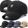 Hot Sale Lion Metal Label Baseball Cap For Men High Quality Solid Color Outdoor Sports Fishing Cap Leisure Hat Cap