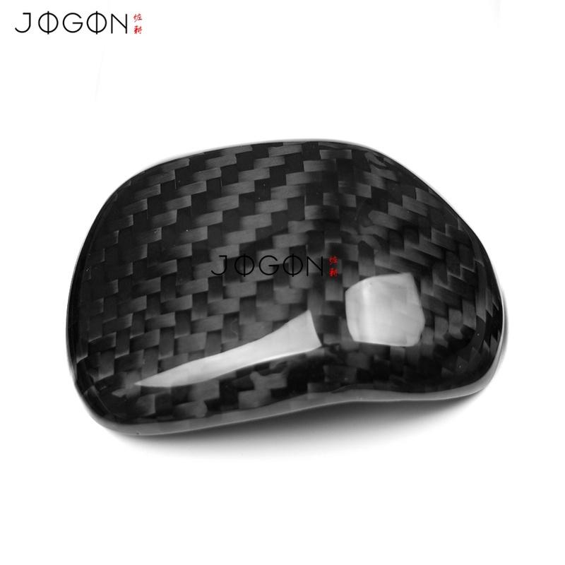Dry Carbon Fiber Car Interior Center Gear Shift Head Knob Panel Cover Trim Accessories MT-For VW Golf 8 GTI 2024