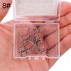 Fishing Hooks, Black Metallic, Diamond-Sharpeted, Box Of 10 Pcs. 8#
