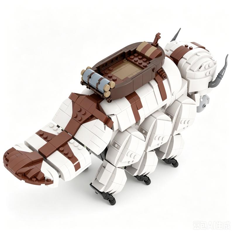 1650 шт. Небесный Бизон Персонаж Животного MOC Модель Строительные Блоки Индивидуальная Головоломка DIY Сборная Игрушка Образовательная День Рождения Рождество