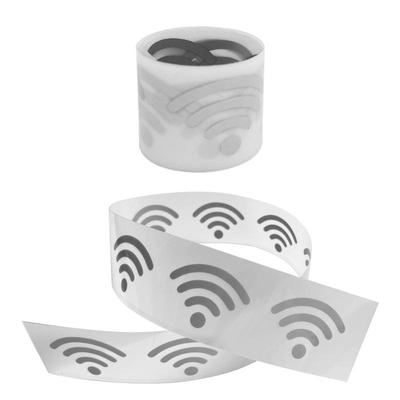 Wi-Fi логотип, серебряные железные накладки, светоотражающие ленты 3X100 см, Parches Ropa, наклейка для одежды, сделай сам, термопресс, аппликация, утюг на переносе
