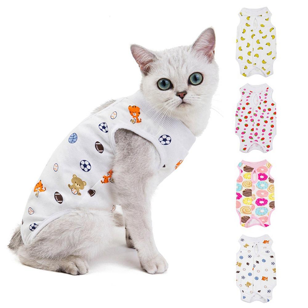 Kittens Clothing for Wounds After Surgery Wear Pet Supplies Cat Vest Recovery Suits Cat Clothes
