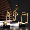 European Style Light Luxury Creative Resin Musical Note Ornaments Home Living Room TV Cabinet Porch Decoration Golden Musical Note Set