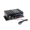 AK380 портативный автомобильный Bluetooth усилитель мощности 12 В бытовой HIFI аудио усилитель стереосистема объемного звучания 15.5X8.5X4.5 см