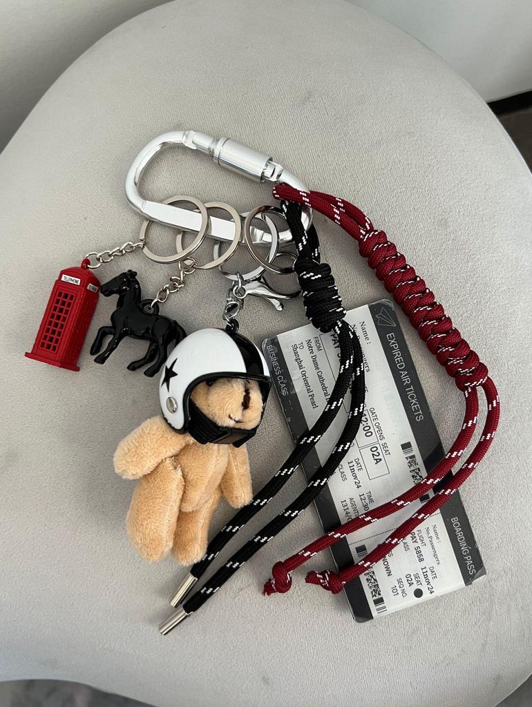 Оригинальный нишевый дизайн брелок для ключей в стиле таксы, подвеска для сумки