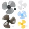 Plastic Fan Blade 3 Leaves with Nut Cover General for Table Fanner