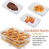 Non-Stick Grilling Rack Stackable Grill Basket New Air Fryer Rack  Kitchen Gadgets