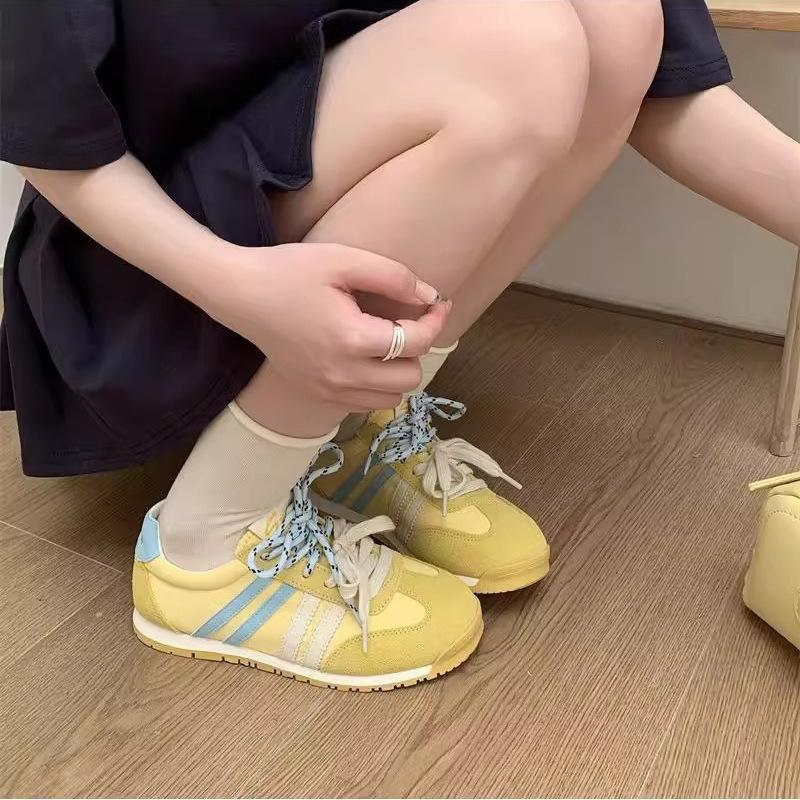 Овечья кожа версия балетного стиля моральные тренировочные туфли женские 2025 весна и осень на плоской подошве повседневные спортивные туфли универсальные туфли Форреста Гампа