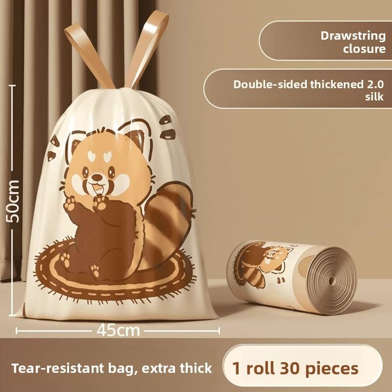 Нерастягивающиеся мусорные пакеты для домашнего использования, Плотные и портативные, Неразрываемые пластиковые пакеты, Большой размер